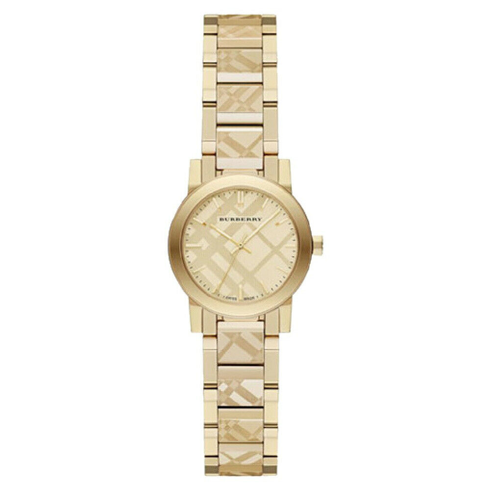 100% New Burberry BU9234 The City Swiss Gold Ion-plated Bracelet Women’s Watch