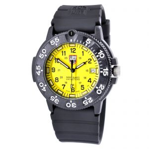 Luminox Men’s Watch Original Navy Seal Yellow Dial Black Rubber Strap 3005