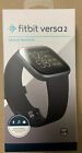 New FitBit Versa 2 Smartwatch Black / Carbon Aluminum Alexa Built-In Heart Rate