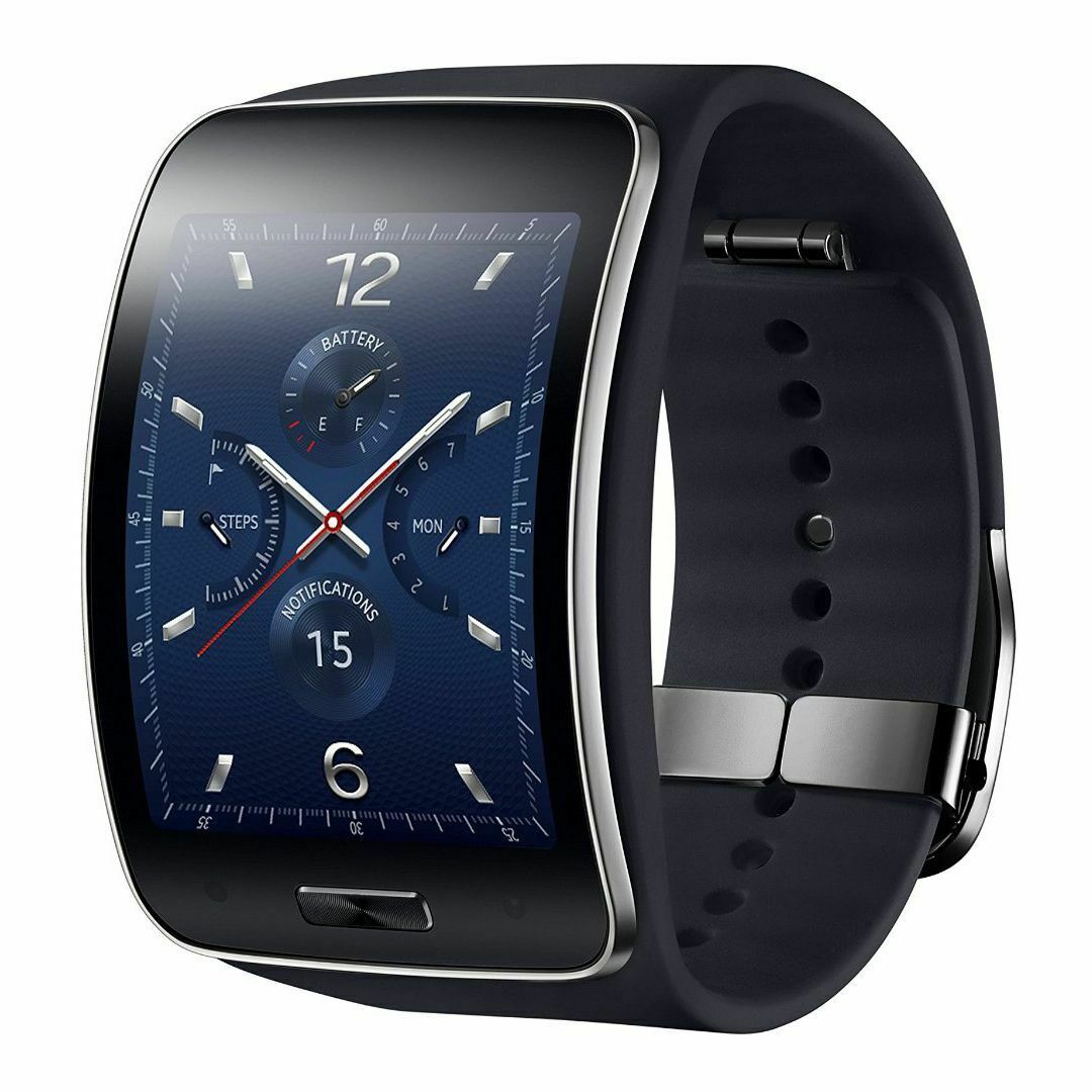 Samsung Galaxy Gear S SM-R750 Curved Super AMOLED Smart Watch – Black