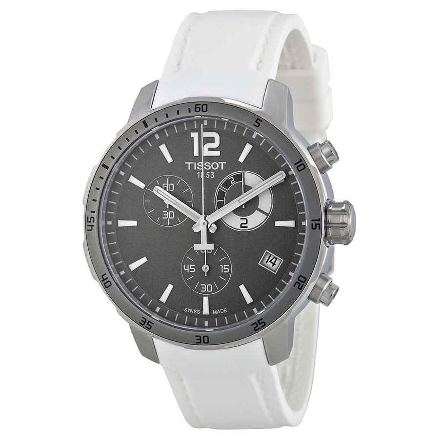 Tissot Quickster Grey Dial White Silicone Men’s Watch T0954491706700