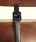 NEW Apple Watch Series 1 MP032LL/A 42mm Aluminum Case Smartwatch Black Sport Ban