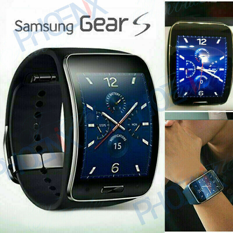 Unlocked Black-Genuine Samsung Galaxy Gear S Smart Watch SM-R750